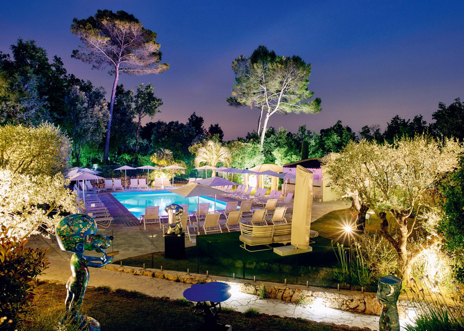 Hotel Restaurant La Vague De Saint Paul Saint-Paul-de-Vence Exterior foto